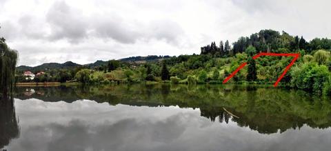 Teren casa la marginea lacului in