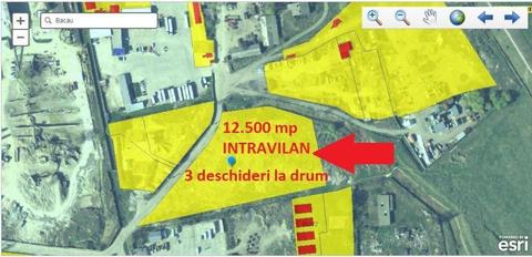 12.500 mp intravilan, Izvoare - 3 deschideri la drum