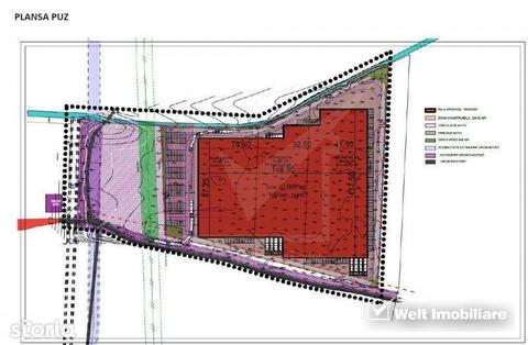 Teren industrial 26.000mp, PUZ Aprobat Hale, E576  - halta Rasc