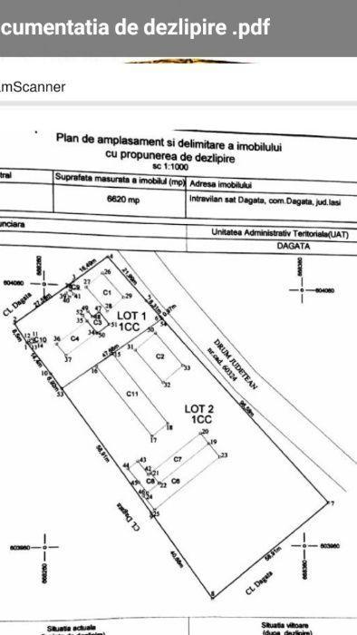 Teren cu spatiu comercial Com., jud