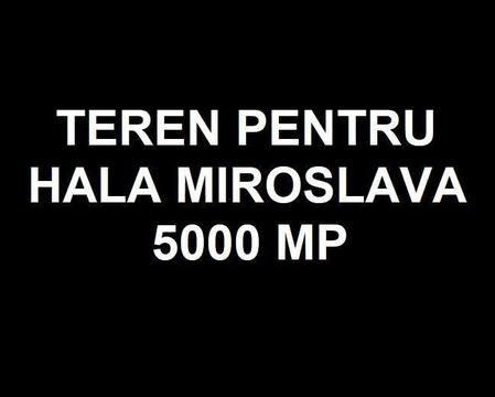 Teren 5000 mp pentru Hala - zona