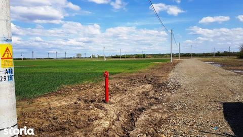 Teren intre Bucovat si , utilitati in fata parcelei