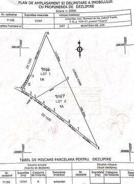 Teren extravilan - sat  - Comuna Muntenii de Jos