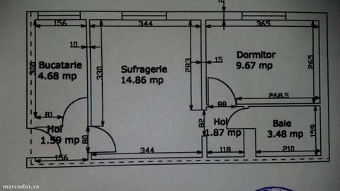 Apartament doua camere,spatiu comercial,parter,intrare separata