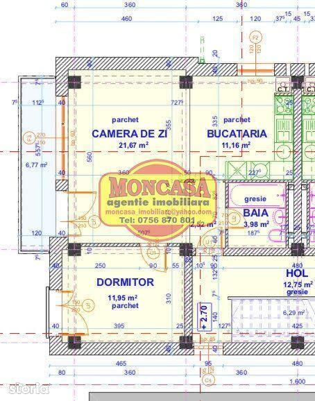 Apartament 2 camere bloc nou, etaj 1, finisaje de calitate