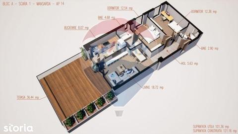 Inedit | Apartament 3 camere cu terasa | Comision 0 %