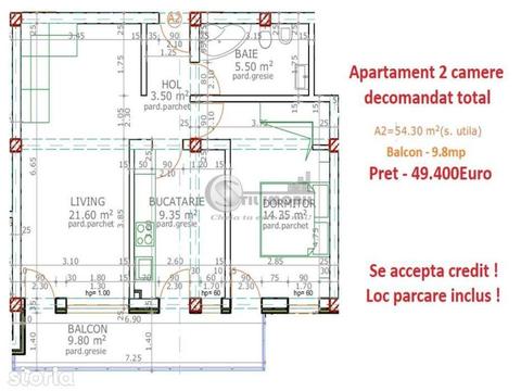 Apartament 2 camere decomandat - Popas Pacurari - Mutare imediata