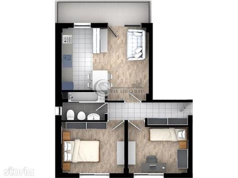 Apartament 3 camere, decomandat, cartier rezidential, Tatarasi, 64mp