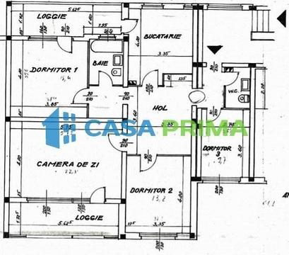 Oportunitate! 4 camere,Decomandat,Etaj Intermediar,2 Bai,120mp