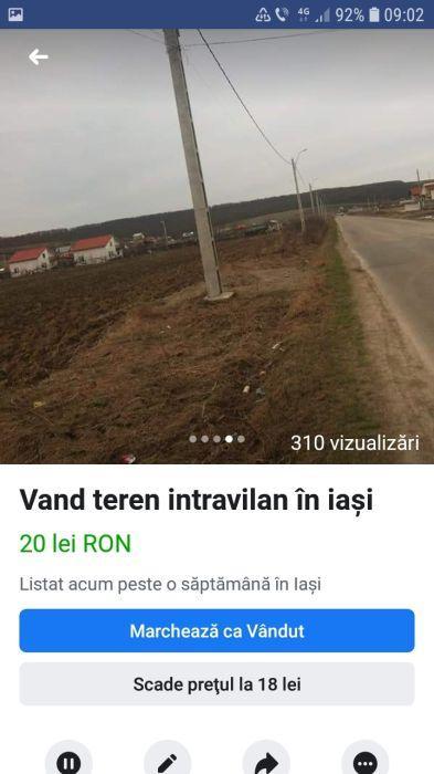 Persoana fizica Vand teren