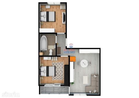 Apartament 3 camere | Zona Mihai Viteazu - 65mpu