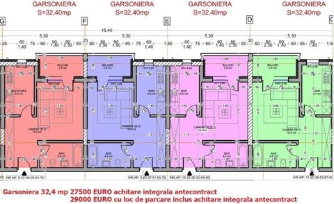 Superoferta! garsoniera 32 mp / 27500 euro | metrou Aparatorii Patriei