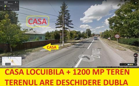 CASA 3 camere , ,1200 MP TEREN , acces din DN!