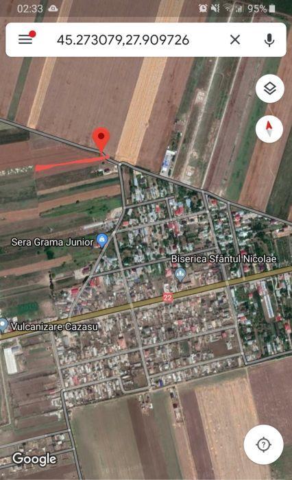 Cazasu teren intravilan 5000 mp. pret negociabil