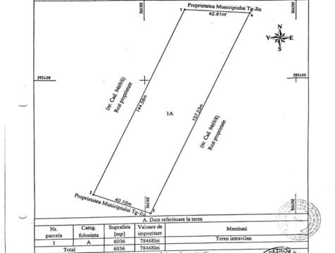 Teren Targul Jiu, Narciselor, 6036 mp / parcele de 500mp