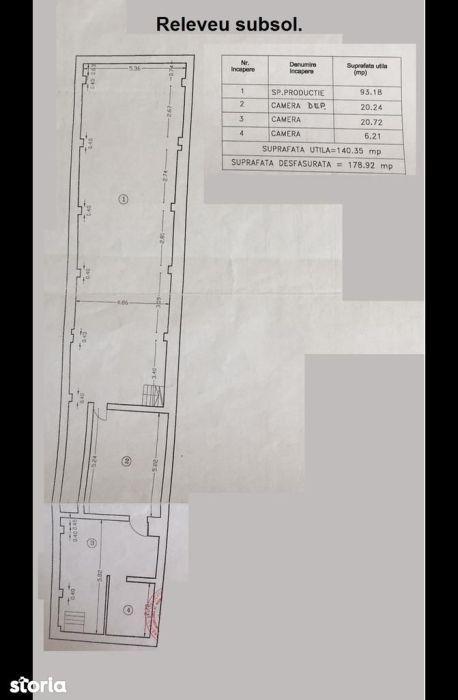 Spațiu comercial de 140mp de închiriat în zona Centrul Istoric