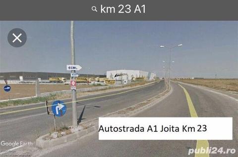 Joita _  Teren 10.000 mp la KM 23 Autostrada A1_ drum european E81