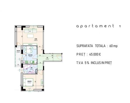 Apartament 2 camere  Diamantului Residence capat RATB 302