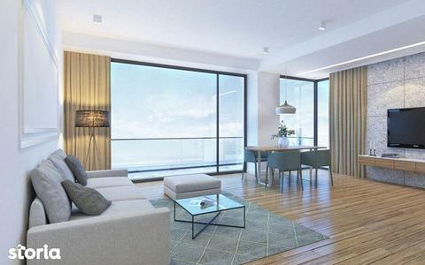 Apartament spectaculos cu 3 camere cu vedere frontala la mare finisat