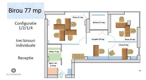 Inchiriez spatiu pentru birouri, ultracentral, ID: 8192i