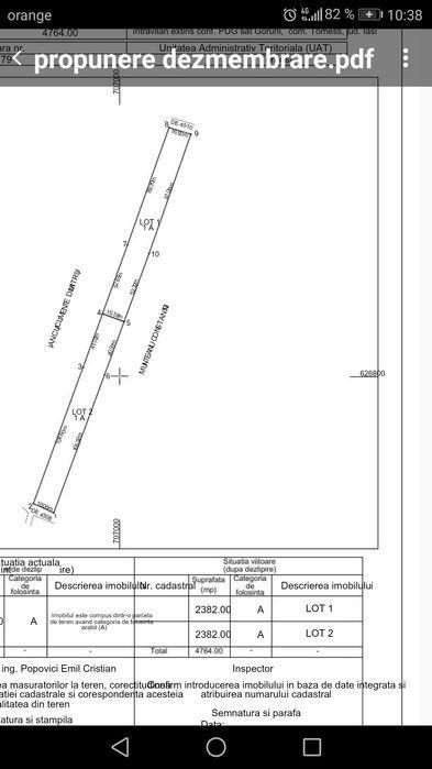 Vand teren intravilan Tomesti  investitie buna pt viitor