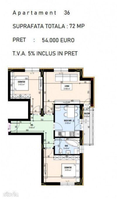 Apartament 3 Camere, Finisaje Premium La Alegere, In Bloc Nou - 2020