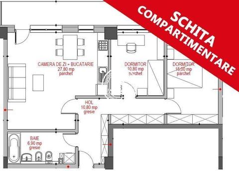 Apartament Nou 3 camere de vanzare Copou, comision 0% la cumparator