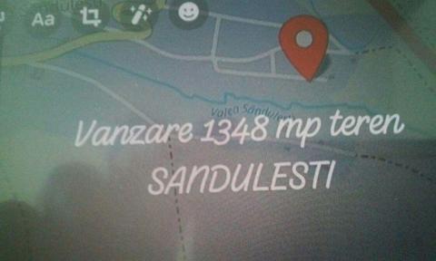 1348 mp teren intravilan Sandulesti
