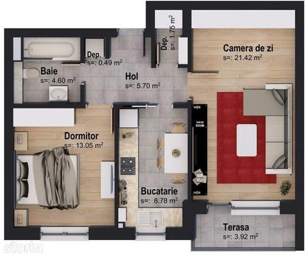 Apartament 2 camere Rainbow by Casa Nobel!