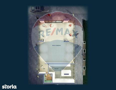 Spațiu comercial 130 mp, zona Semicentral, vitrina 9m