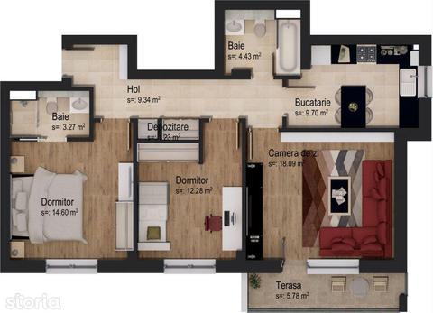 Apartament cu 3 camere Casa Nobel 5% DISCOUNT 01.05-31.05