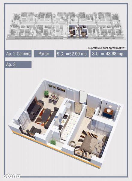 Apartament 2 camere Comision 0% Militari Residence