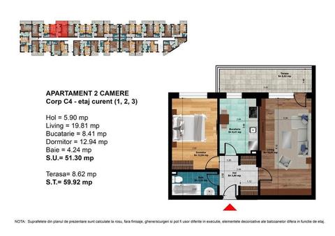 Berceni-Apartament 2 camere Finalizat(Mutare Rapida)