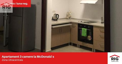 Apartament 3 camere plus supanta zona Ultracentrala / McDonald`s