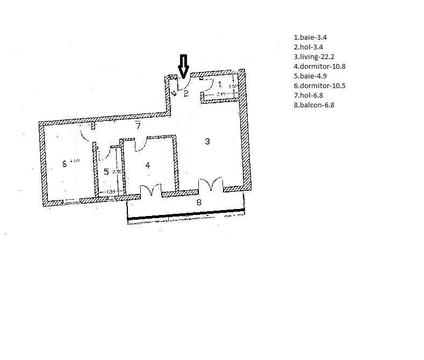 Inchiriez apartament 3 camere (blocul de langa Kaufland)