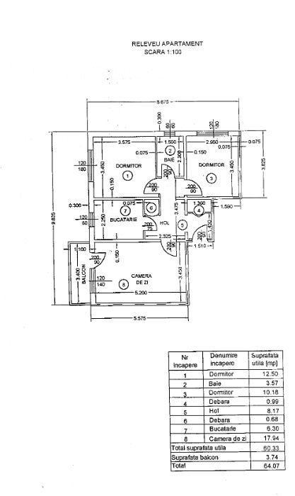 Apartament 3 camere Bd. Republicii