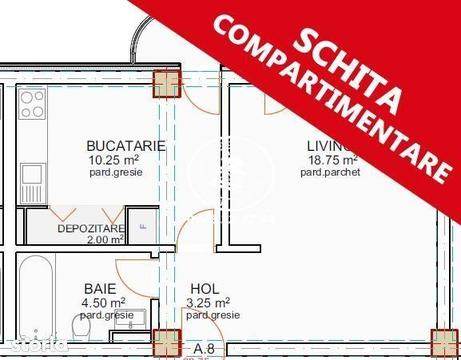 Apartament nou de vanzare, cu 3 camere, situat in zona Pacurari