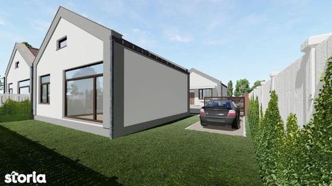 Proiect nou, Casa 3 camere + Pod, teren 210 mp