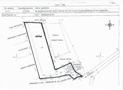 Vand curte/teren 1700 mp in Stefanesti, jud Ilfov