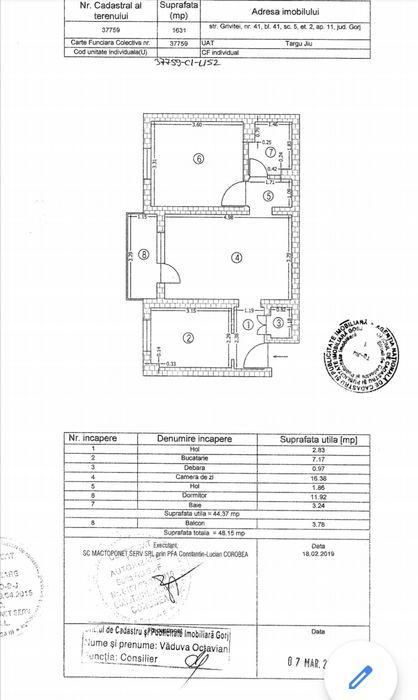 Vând apartament cu doua camere