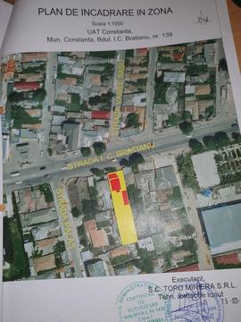 Teren direct la Bulevard i.c Bratianu 550 m2 cu casa,magazin, garaj