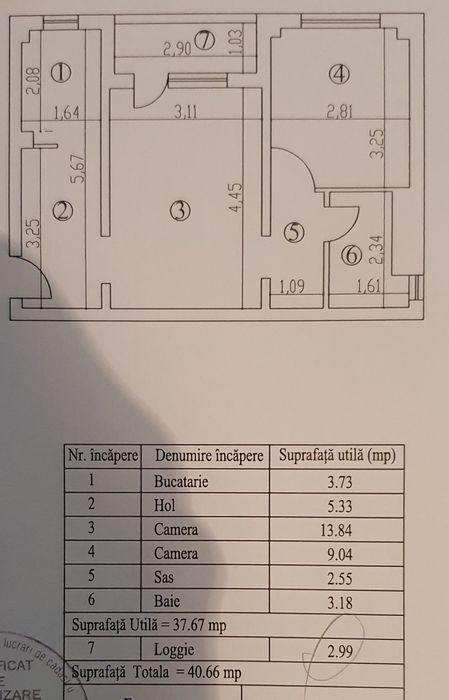 Apartament 2 Camere - comfort 2 Hipodrom - Etaj 3