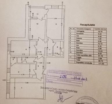 Apartament cu 4 camere de vânzare