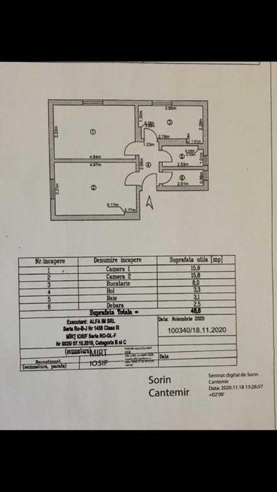 Apartament decomandat 2 camere Centru