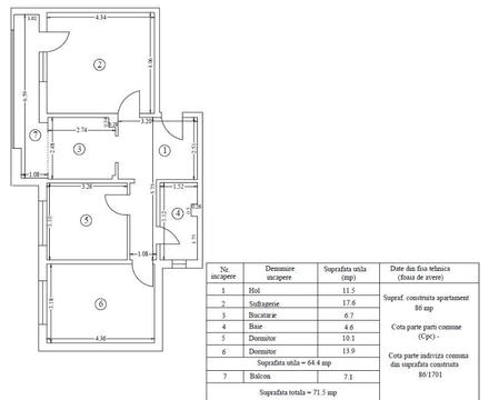 Apartament 3camere micro4