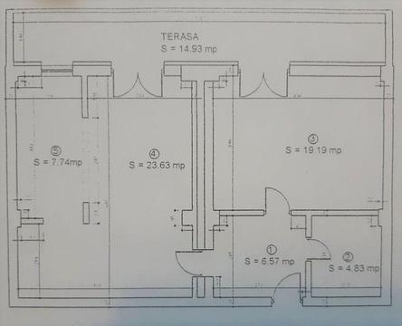 Apartament in bloc nou 2 camere Stefan Luchian suprafata totala 77 m.p