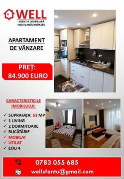 De vânzare apartament cu trei camere în Sfântu Gheorghe