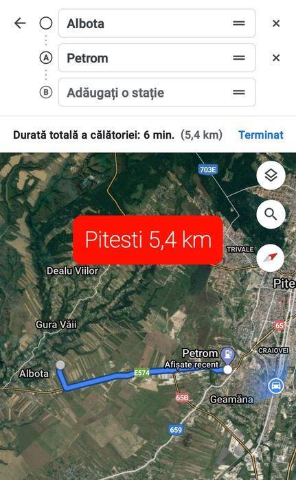 Teren Albota intravilan 5 km Pitesti