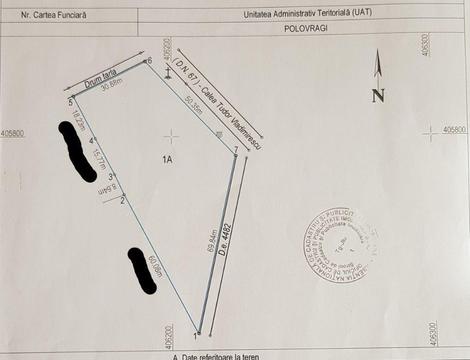Teren intravilan 3041 mp - DN 67 Loc. Polovragi